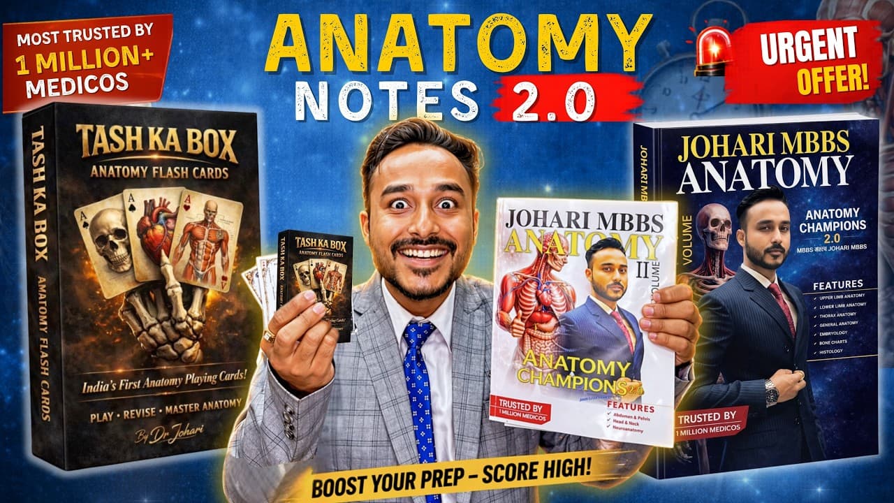 Anatomy Notes Champions 2.0 — Johari MBBS launch video thumbnail